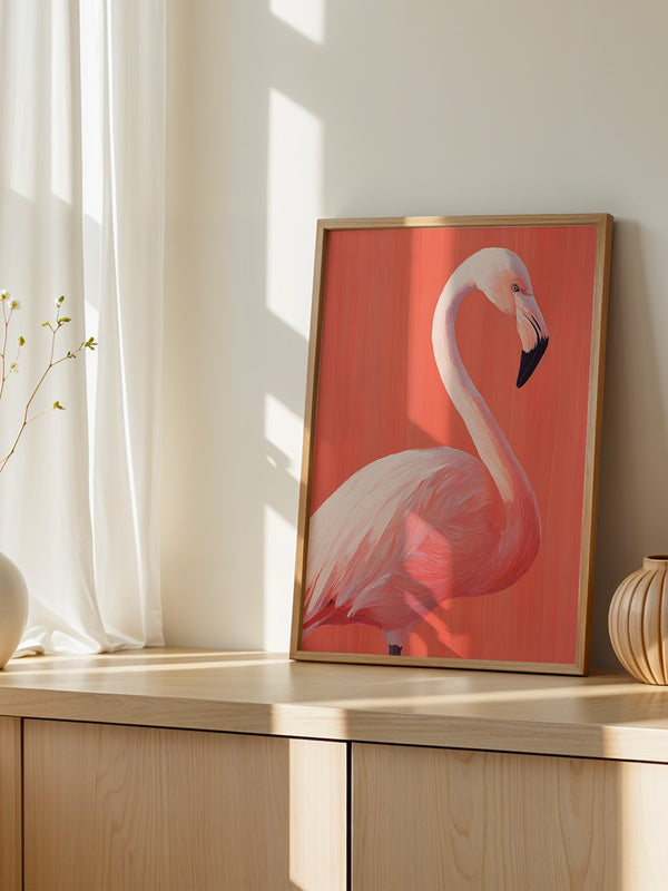 Flamingo Illustration rosa