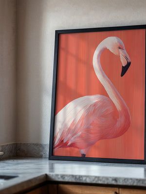 Flamingo Illustration rosa