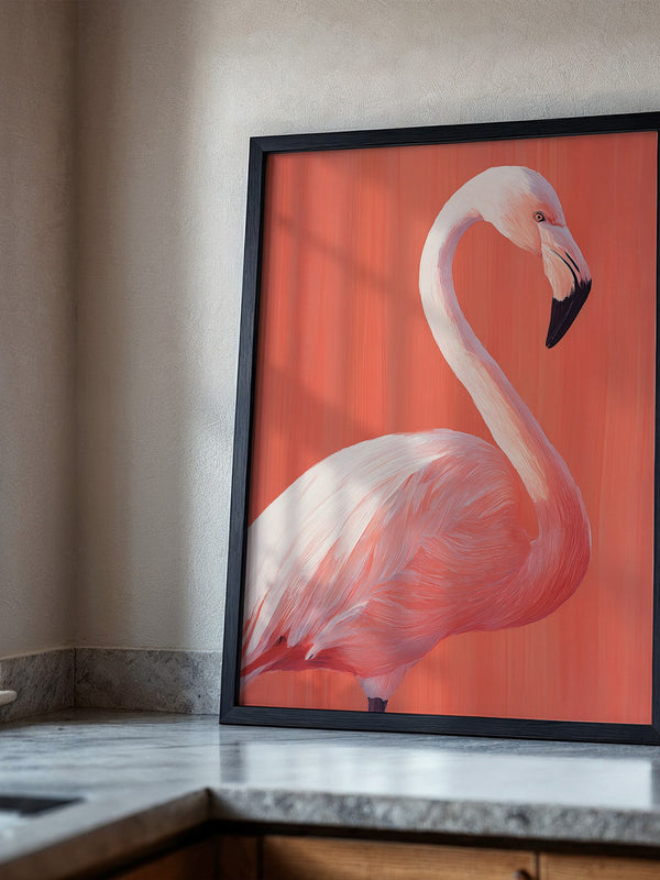 Flamingo Illustration rosa