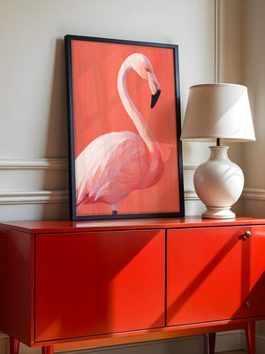 Flamingo Illustration rosa