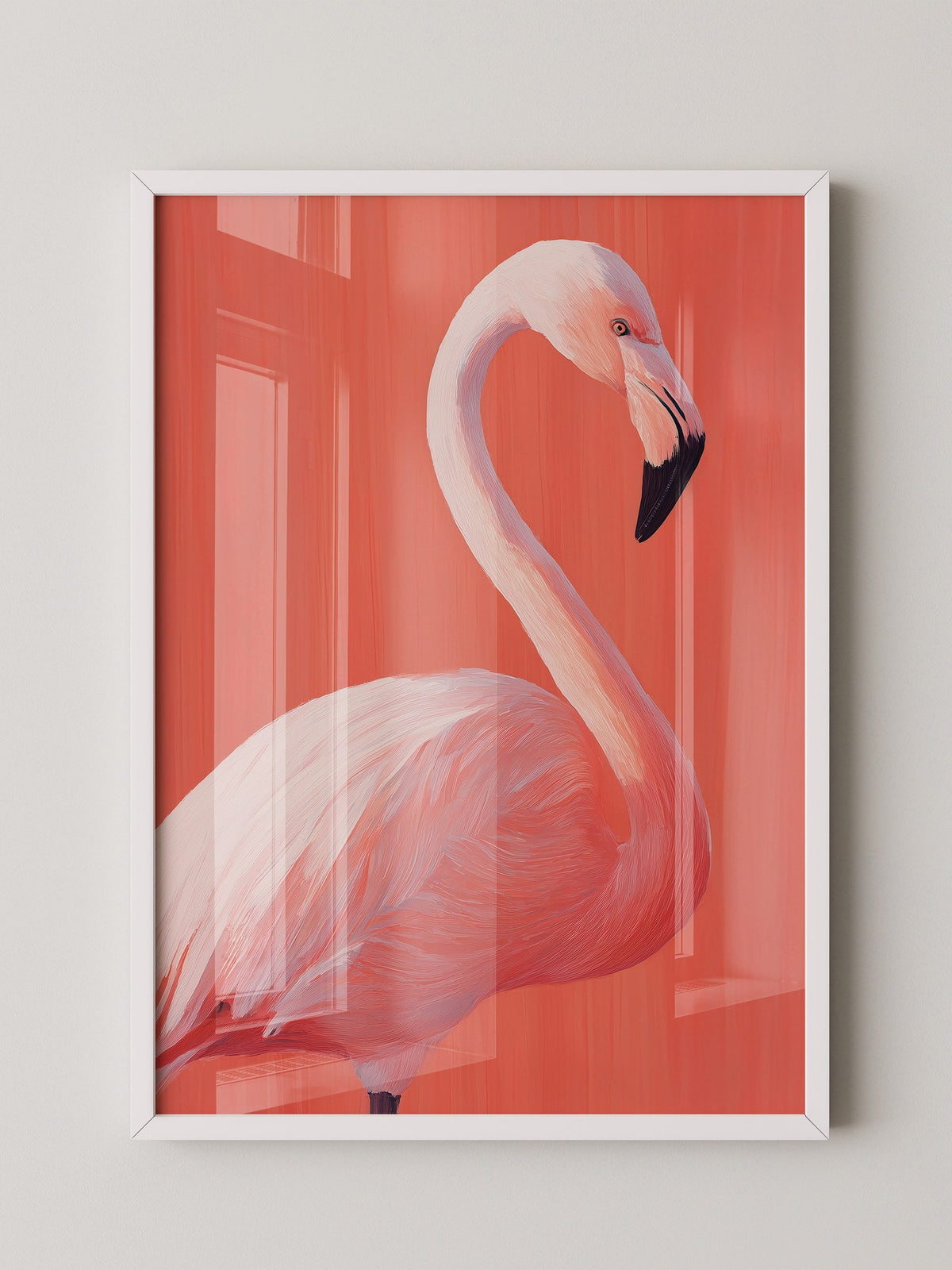 Flamingo Illustration rosa