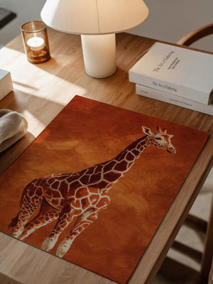 Giraffe Orange Malerei
