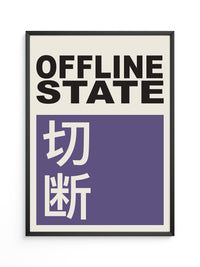 Offline State Kontrast-Schrift