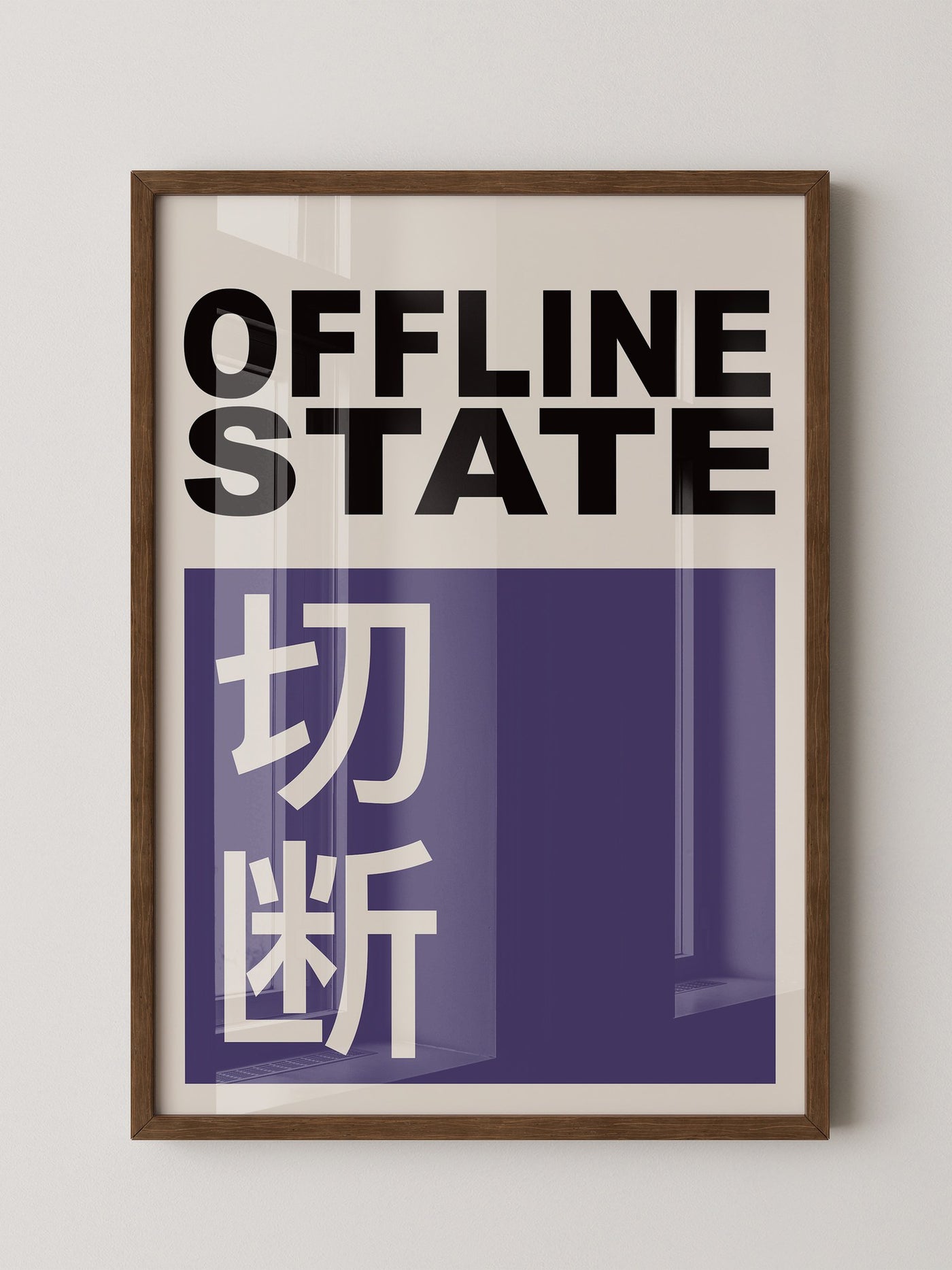 Offline State Kontrast-Schrift