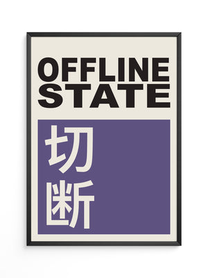 Offline State Kontrast-Schrift