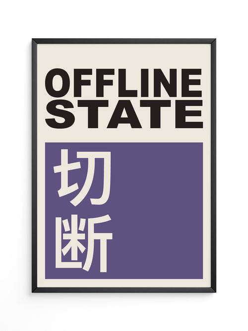 Offline State Kontrast-Schrift
