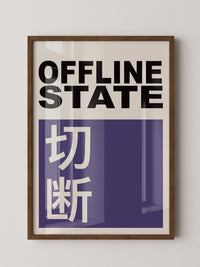 Offline State Kontrast-Schrift