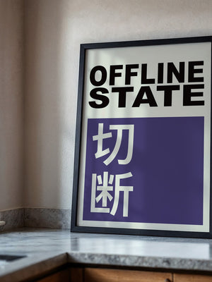 Offline State Kontrast-Schrift