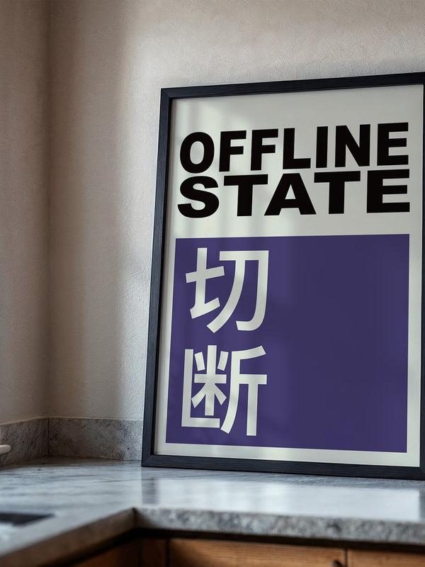 Offline State Kontrast-Schrift