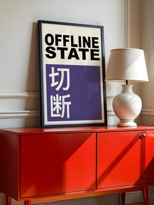 Offline State Kontrast-Schrift