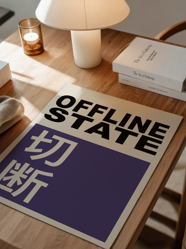 Offline State Kontrast-Schrift