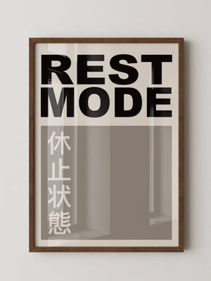 REST MODE minimalistisch