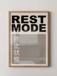 REST MODE minimalistisch