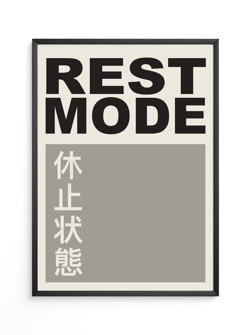 REST MODE minimalistisch