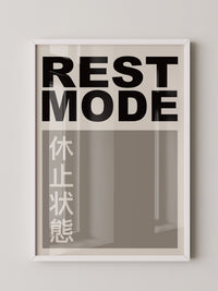 REST MODE minimalistisch