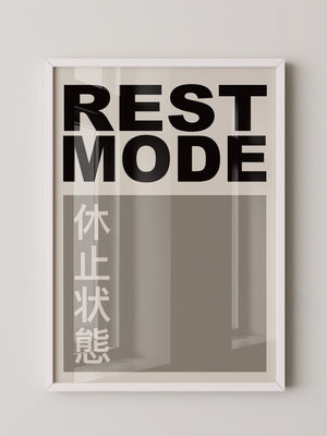 REST MODE minimalistisch