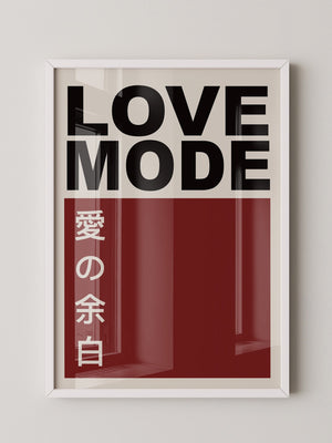 LOVE MODE Minimalistisch Retro