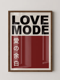 LOVE MODE Minimalistisch Retro