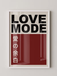 LOVE MODE Minimalistisch Retro