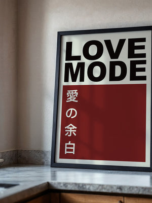 LOVE MODE Minimalistisch Retro