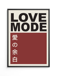 LOVE MODE Minimalistisch Retro