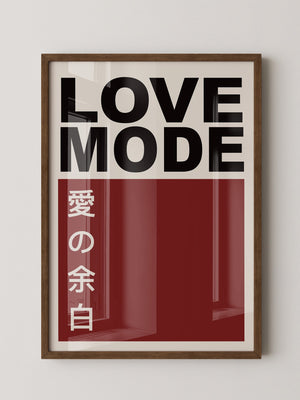 LOVE MODE Minimalistisch Retro