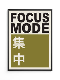 Focus Mode Text Olivgrün