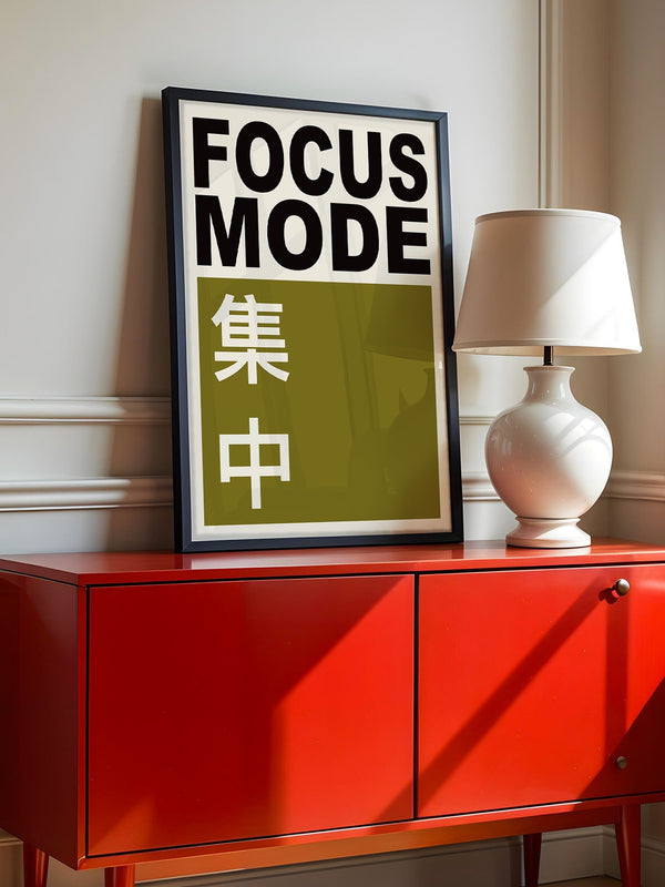 Focus Mode Text Olivgrün