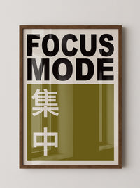 Focus Mode Text Olivgrün
