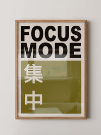Focus Mode Text Olivgrün