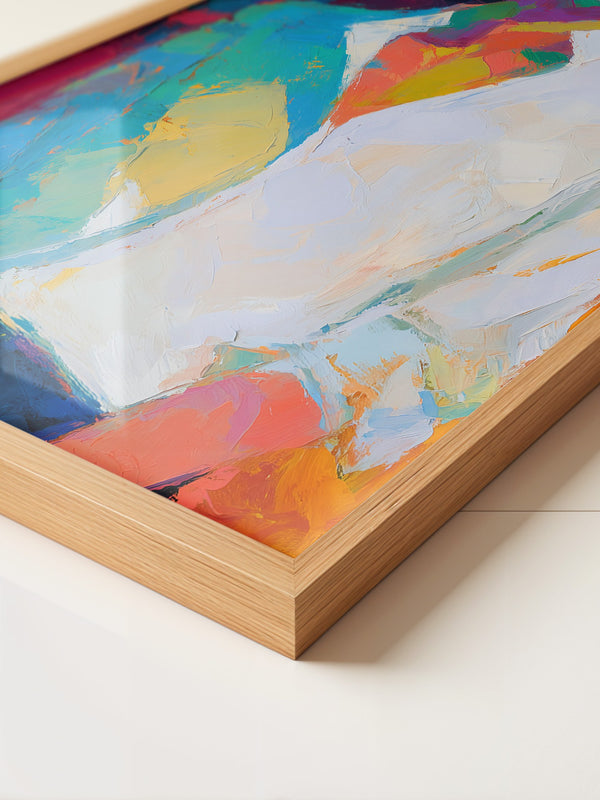 Abstrakte Frau leuchtend