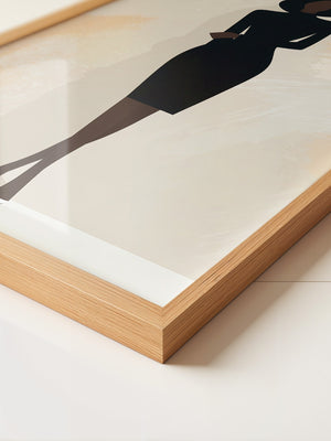 Elegante Silhouette Minimalistisch