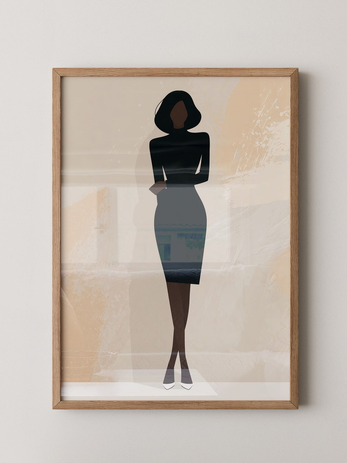 Elegante Silhouette Minimalistisch