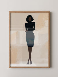 Elegante Silhouette Minimalistisch