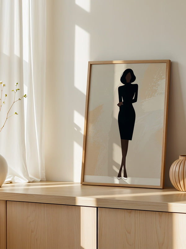 Elegante Silhouette Minimalistisch
