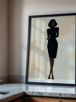 Elegante Silhouette Minimalistisch