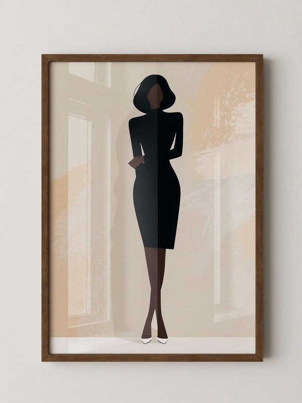Elegante Silhouette Minimalistisch