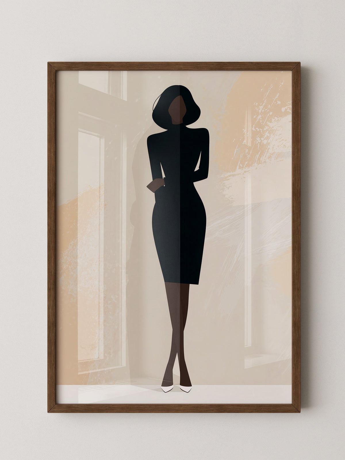 Elegante Silhouette Minimalistisch