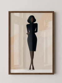 Elegante Silhouette Minimalistisch