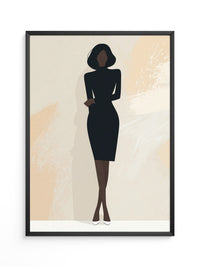 Elegante Silhouette Minimalistisch