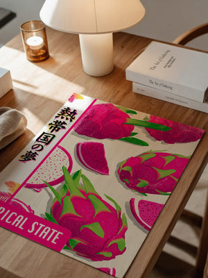 Drachenfrucht Pop-Art Farbtöne