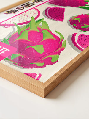 Drachenfrucht Pop-Art Farbtöne