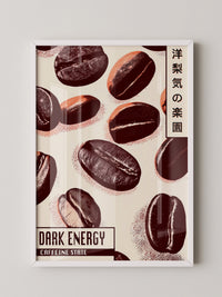 Kaffeebohnen Vintage Illustration