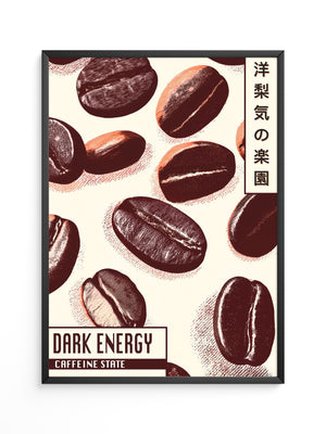 Kaffeebohnen Vintage Illustration