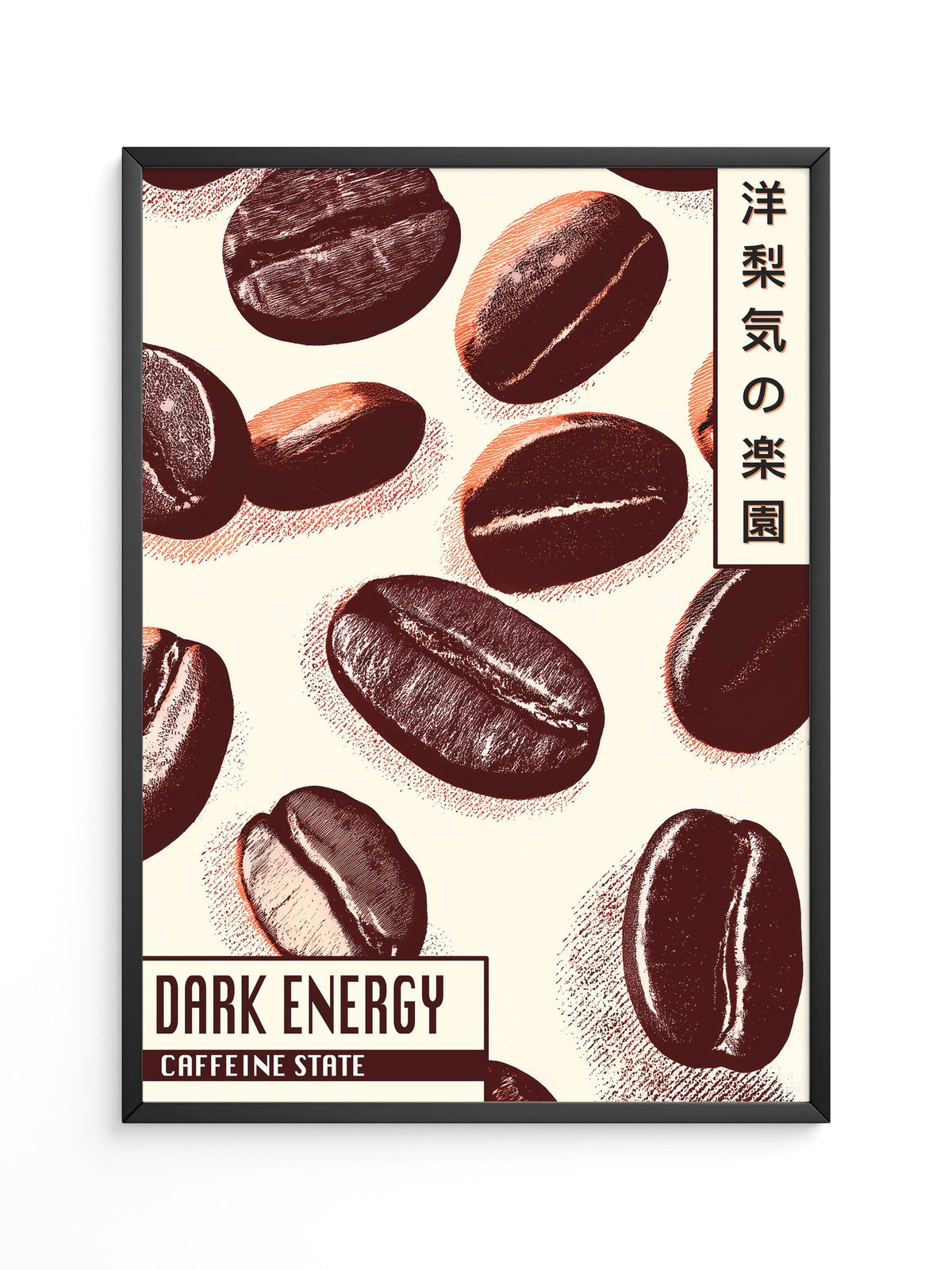 Kaffeebohnen Vintage Illustration