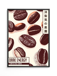 Kaffeebohnen Vintage Illustration