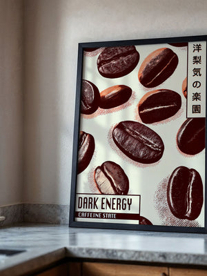 Kaffeebohnen Vintage Illustration