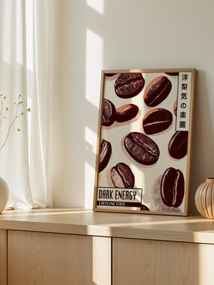 Kaffeebohnen Vintage Illustration