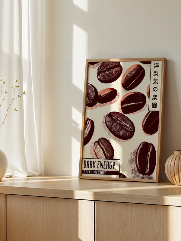 Kaffeebohnen Vintage Illustration