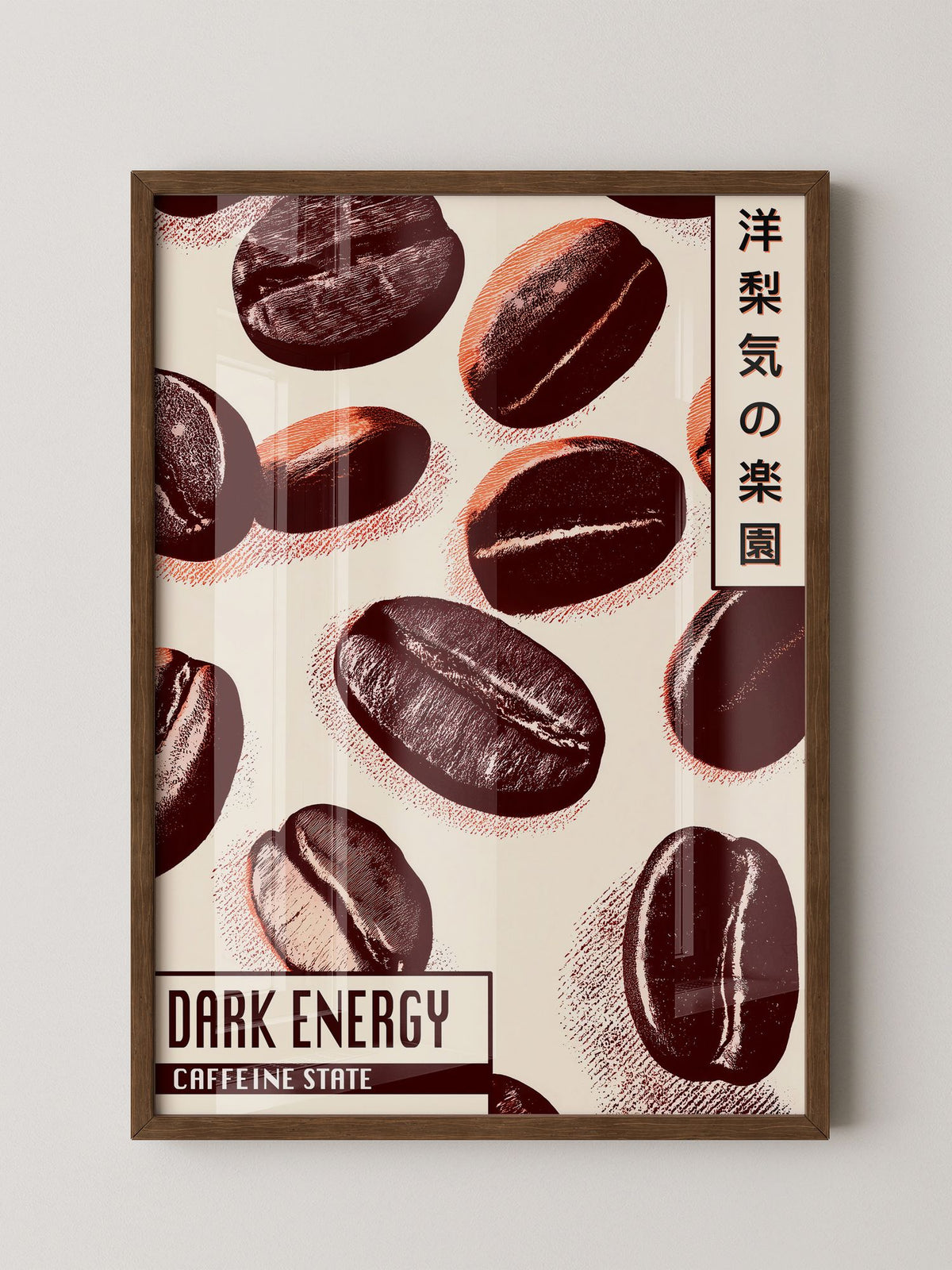 Kaffeebohnen Vintage Illustration